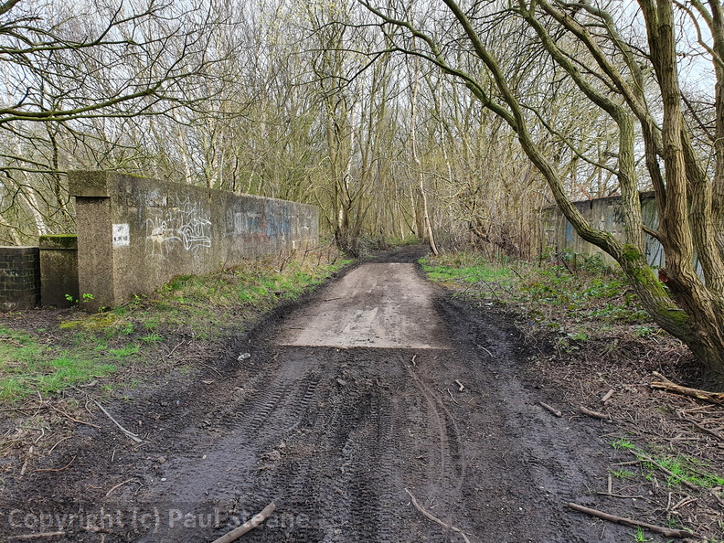 Partington Gasworks underbridge